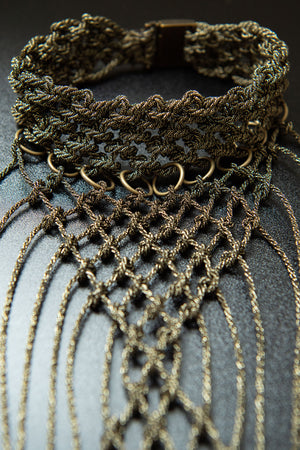 Ansh Long Bronze Necklace